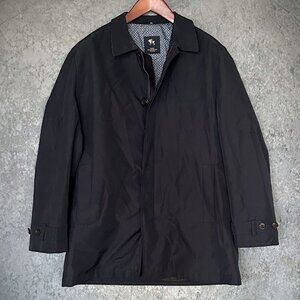 Hart Shaffner Marx Overcoat, Water-Resistant, Dark Navy, 42R